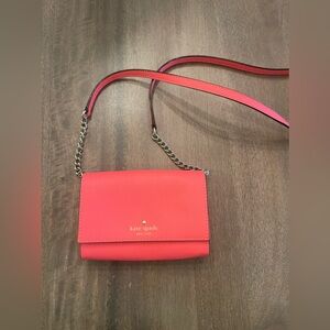 Kate Spade New York Hot Pink Carson Convertible Leather Crossbody Bag